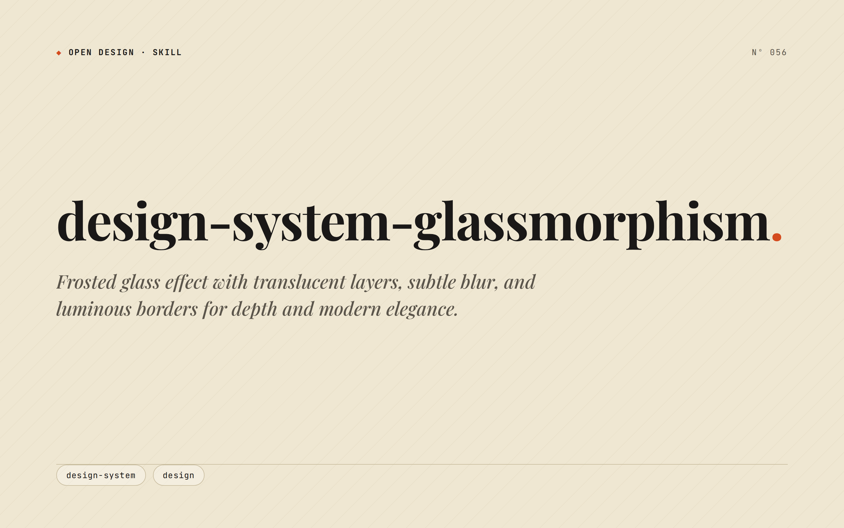 Glassmorphism preview