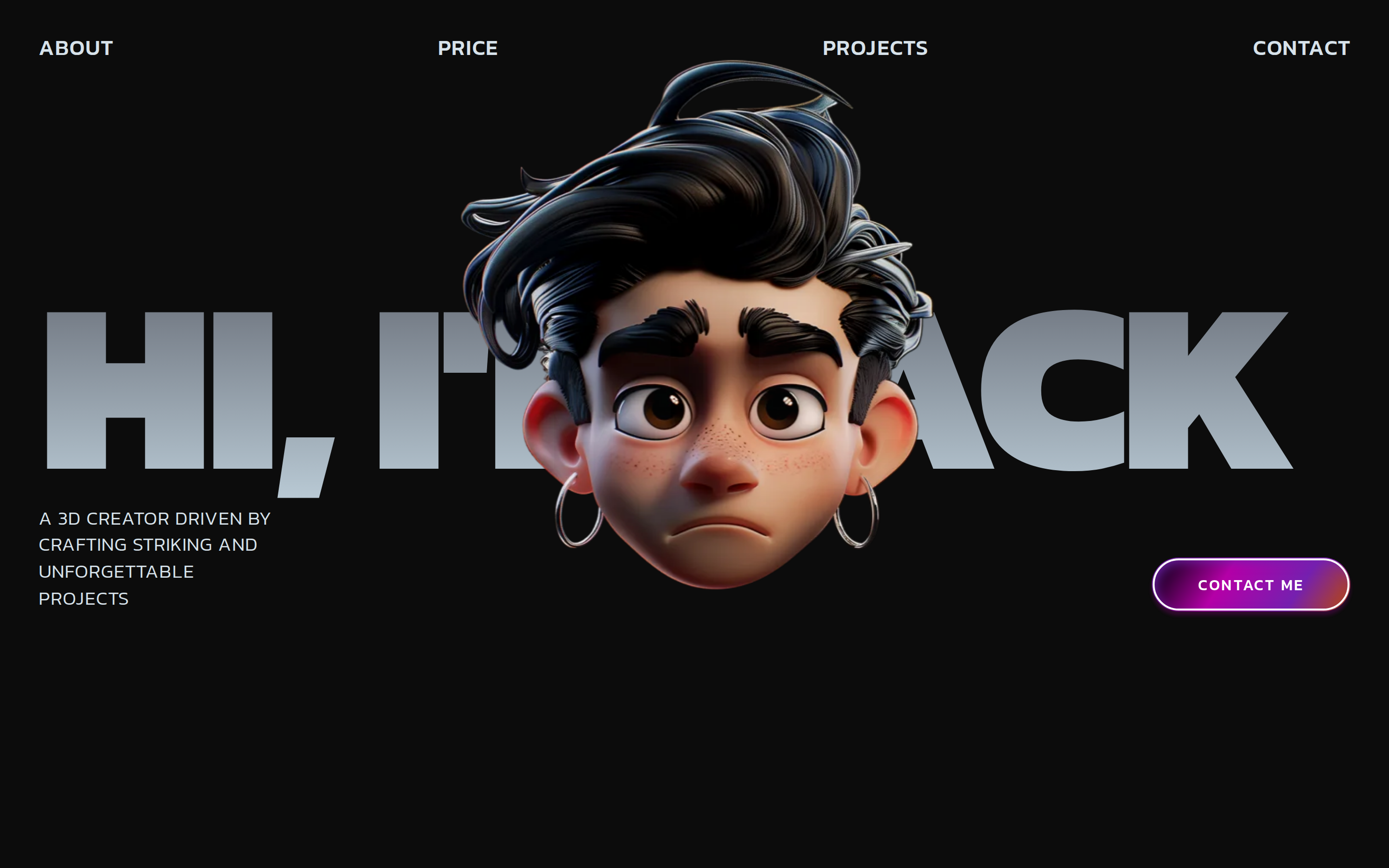 3D Creator Portfolio — Jack preview
